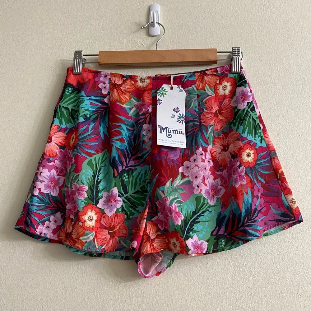 Show Me Your MuMu Pink Tropical Floral Crop and Shorts Set